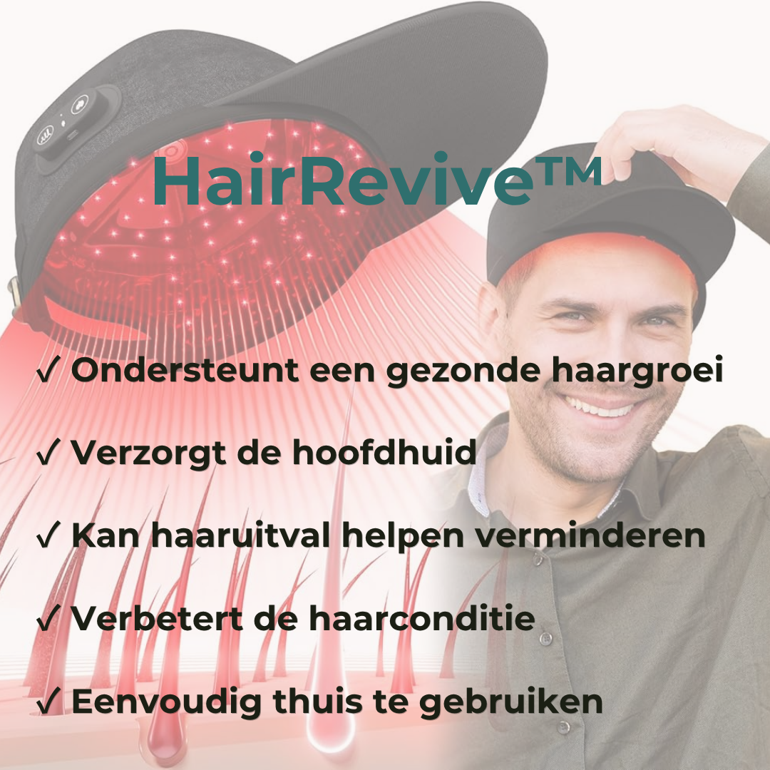 HairRevive™ LED Lichttherapie Haargroeikap