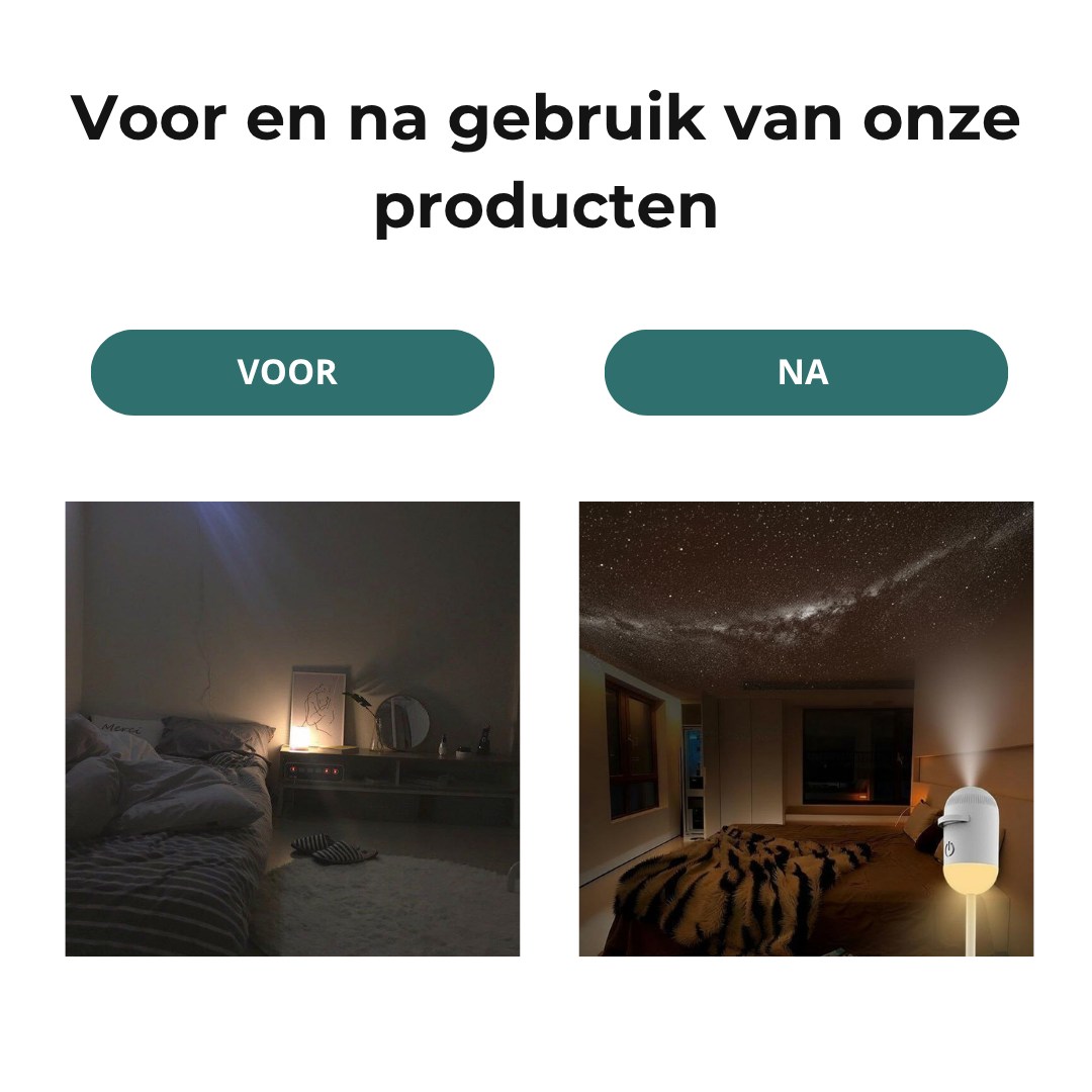 StellaGlow™ 2-in-1 Sterrenhemel Projector & Sfeerlamp