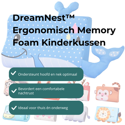 DreamNest™ Ergonomisch Memory Foam Kinderkussen