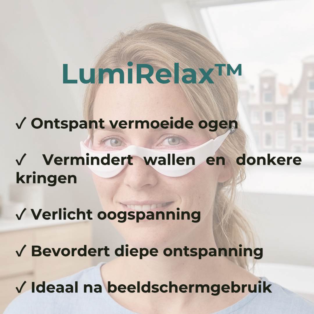 LumiRelax™ Slimme Oogmassagebril met Warmte & Lichttherapie