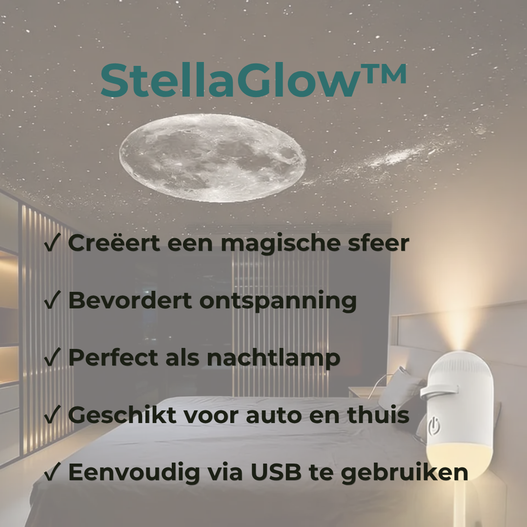 StellaGlow™ 2-in-1 Sterrenhemel Projector & Sfeerlamp