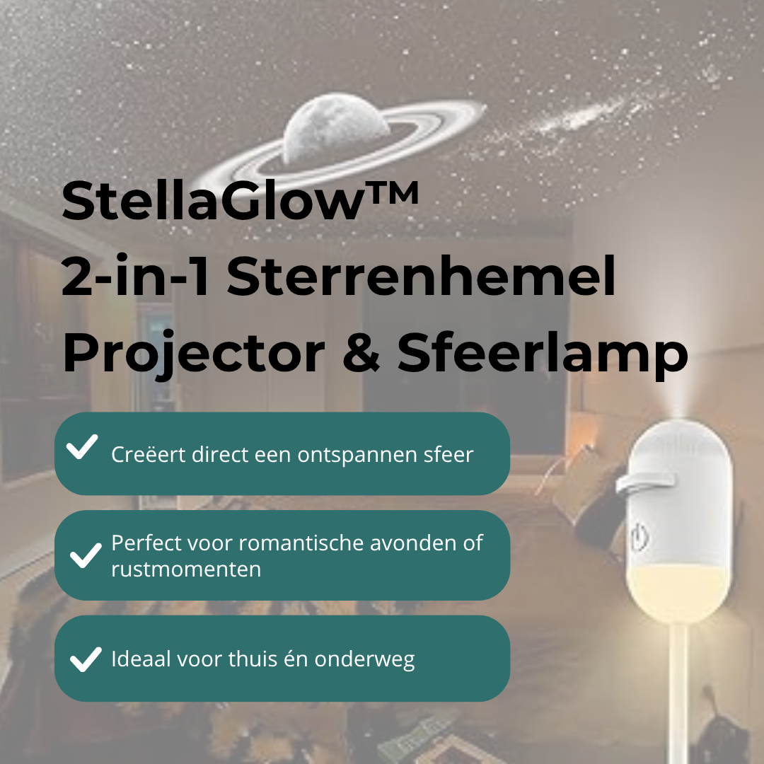 StellaGlow™ 2-in-1 Sterrenhemel Projector & Sfeerlamp